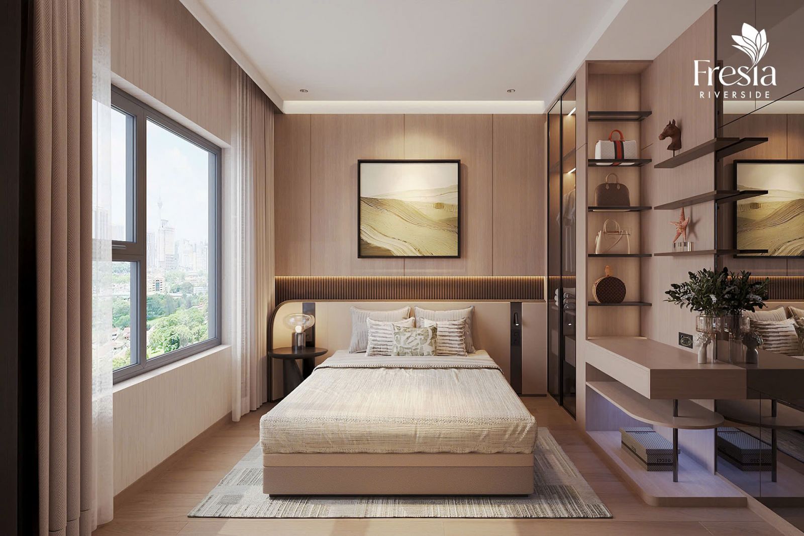 nhà mẫu 02 phòng ngủ 01 wc Fresia Riversdie Biên Hòa