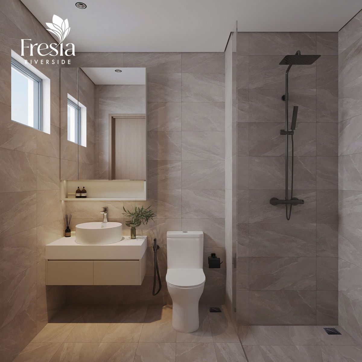 nhà mẫu 02 phòng ngủ 02 wc căn góc Fresia Riversdie Biên Hòa